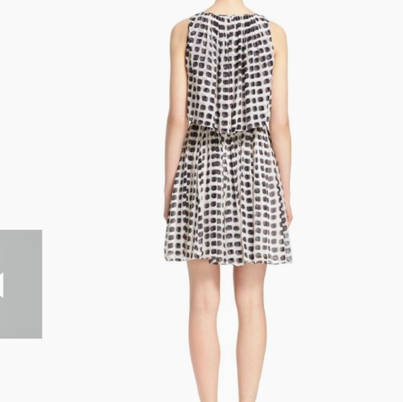 Kate Spade island stamp chiffon dress - Picture 3 of 8